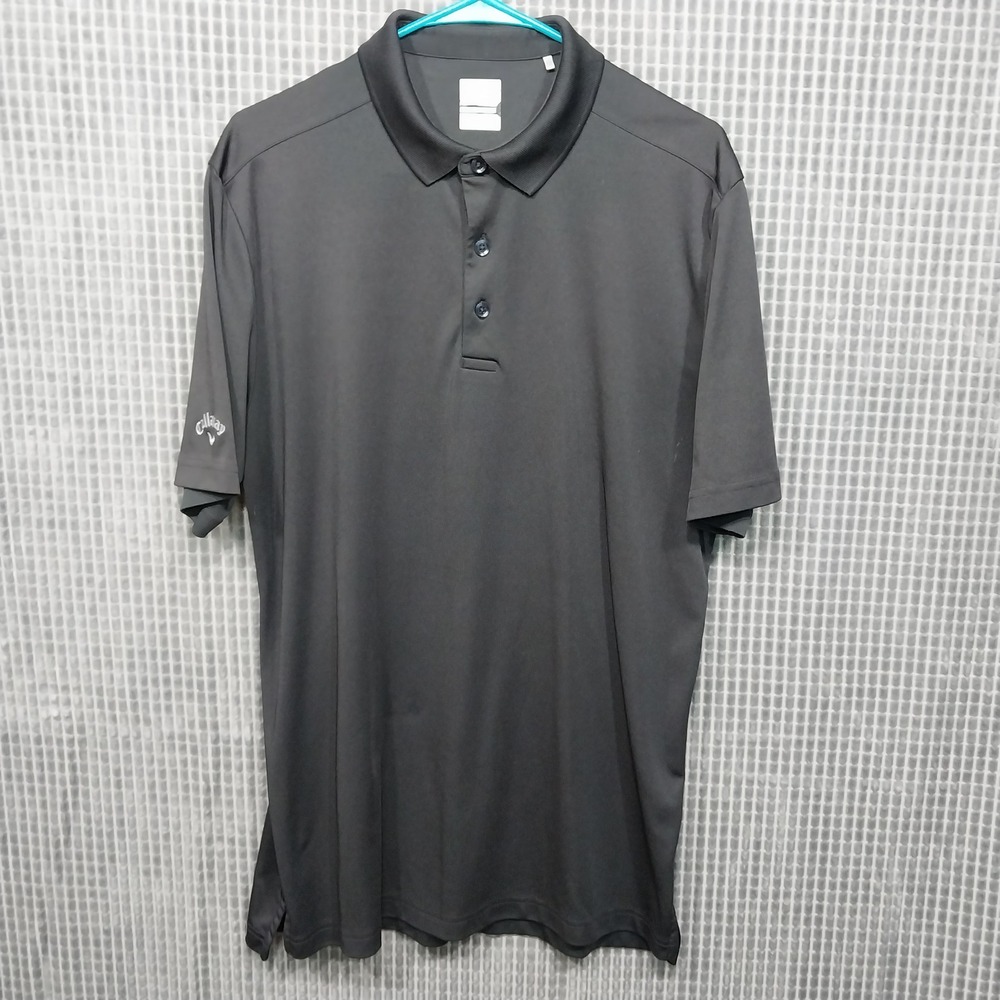 Callaway Polo Shirt Mens Opti-Dri Golf Performance Large Black
